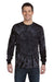 Colortone 2000 Mens Long Sleeve Crewneck T-Shirt Black Model Front