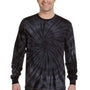 Colortone Mens Long Sleeve Crewneck T-Shirt - Black