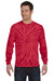 Colortone 2000 Mens Long Sleeve Crewneck T-Shirt Red Model Front