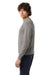 Champion CD200 Mens Garment Dyed Long Sleeve Crewneck T-Shirt Concrete Grey Model Side