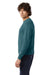 Champion CD200 Mens Garment Dyed Long Sleeve Crewneck T-Shirt Cactus Green Model Side