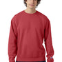 Champion Mens Garment Dyed Shrink Resistant Crewneck Sweatshirt - Crimson Red - NEW