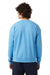Champion CD400 Mens Garment Dyed Crewneck Sweatshirt Delicate Blue Model Back