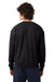Champion CD400 Mens Garment Dyed Crewneck Sweatshirt Black Model Back