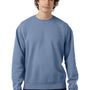 Champion Mens Garment Dyed Shrink Resistant Crewneck Sweatshirt - Saltwater Blue - NEW