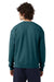 Champion CD400 Mens Garment Dyed Crewneck Sweatshirt Cactus Green Model Back