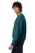 Champion CD400 Mens Garment Dyed Crewneck Sweatshirt Cactus Green Model Side