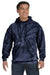 Colortone 8777 Mens Hooded Sweatshirt Hoodie w/ Pouch Pocket Navy Blue Model Front