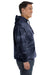 Colortone 8777 Mens Hooded Sweatshirt Hoodie w/ Pouch Pocket Navy Blue Model Side