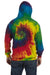 Colortone 8777 Mens Hooded Sweatshirt Hoodie w/ Pouch Pocket Reactive Rainbow Model Back