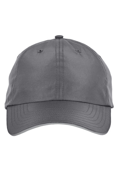 Core 365 Hats CE001 Mens Pitch Performance Moisture Wicking Adjustable Hat Carbon Grey Flat Front
