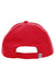 Core 365 Hats CE001 Mens Pitch Performance Moisture Wicking Adjustable Hat Classic Red Flat Back