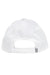 Core 365 Hats CE001 Mens Pitch Performance Moisture Wicking Adjustable Hat White Flat Back