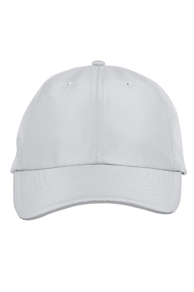 Core 365 Hats CE001 Mens Pitch Performance Moisture Wicking Adjustable Hat Platinum Grey Flat Front