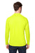 Core 365 CE110 Mens Ultra MVP Moisture Wicking Long Sleeve Crewneck T-Shirt Safety Yellow Model Back