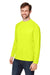 Core 365 CE110 Mens Ultra MVP Moisture Wicking Long Sleeve Crewneck T-Shirt Safety Yellow Model 3q