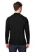 Core 365 CE110 Mens Ultra MVP Moisture Wicking Long Sleeve Crewneck T-Shirt Black Model Back