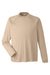 Core 365 CE110 Mens Ultra MVP Moisture Wicking Long Sleeve Crewneck T-Shirt Stone Flat Front