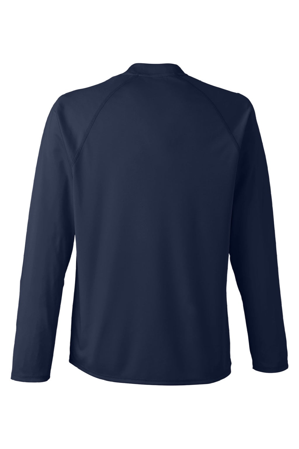 Core 365 CE110 Mens Ultra MVP Moisture Wicking Long Sleeve Crewneck T-Shirt Classic Navy Blue Flat Back
