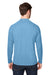 Core 365 CE110 Mens Ultra MVP Moisture Wicking Long Sleeve Crewneck T-Shirt Columbia Blue Model Back