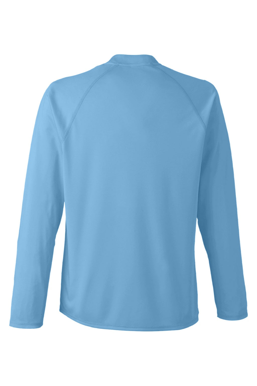 Core 365 CE110 Mens Ultra MVP Moisture Wicking Long Sleeve Crewneck T-Shirt Columbia Blue Flat Back