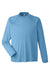 Core 365 CE110 Mens Ultra MVP Moisture Wicking Long Sleeve Crewneck T-Shirt Columbia Blue Flat Front