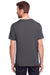 Core 365 CE111 Mens Fusion ChromaSoft Performance Moisture Wicking Short Sleeve Crewneck T-Shirt Carbon Grey Model Back