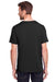 Core 365 CE111 Mens Fusion ChromaSoft Performance Moisture Wicking Short Sleeve Crewneck T-Shirt Black Model Back