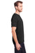 Core 365 CE111 Mens Fusion ChromaSoft Performance Moisture Wicking Short Sleeve Crewneck T-Shirt Black Model Side