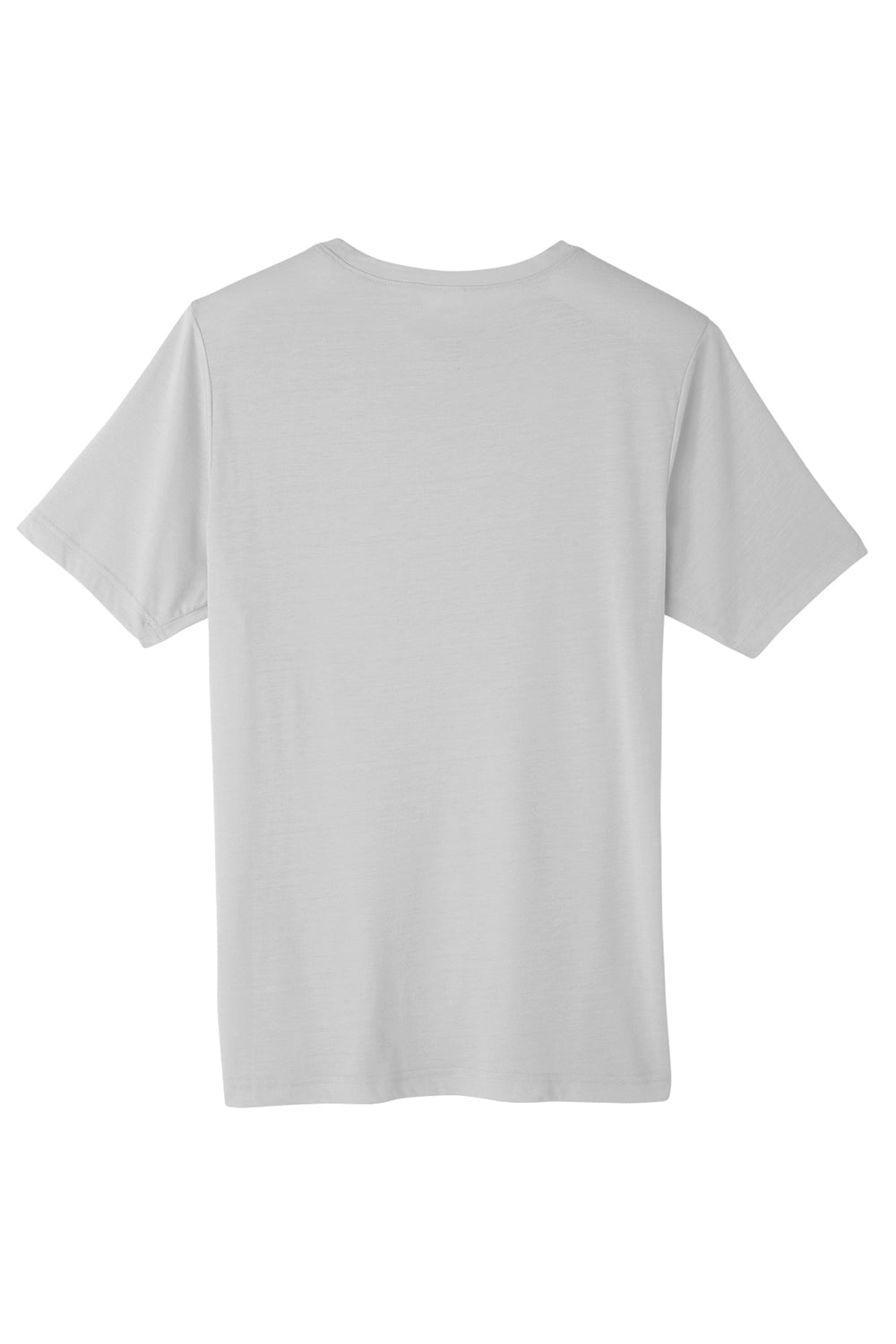 Core 365 CE111 Mens Fusion ChromaSoft Performance Moisture Wicking Short Sleeve Crewneck T-Shirt Platinum Grey Flat Back