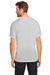 Core 365 CE111 Mens Fusion ChromaSoft Performance Moisture Wicking Short Sleeve Crewneck T-Shirt Platinum Grey Model Back