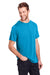 Core 365 CE111 Mens Fusion ChromaSoft Performance Moisture Wicking Short Sleeve Crewneck T-Shirt Electric Blue Model 3q