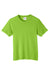 Core 365 CE111Y Youth Fusion ChromaSoft Performance Moisture Wicking Short Sleeve Crewneck T-Shirt Acid Green Flat Front