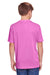 Core 365 CE111Y Youth Fusion ChromaSoft Performance Moisture Wicking Short Sleeve Crewneck T-Shirt Charity Pink Model Back