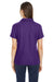 Core 365 CE112W Womens Fusion ChromaSoft Performance Moisture Wicking Pique Short Sleeve Polo Shirt Campus Purple Model Back