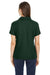 Core 365 CE112W Womens Fusion ChromaSoft Performance Moisture Wicking Pique Short Sleeve Polo Shirt Forest Green Model Back