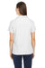 Core 365 CE112W Womens Fusion ChromaSoft Performance Moisture Wicking Pique Short Sleeve Polo Shirt White Model Back