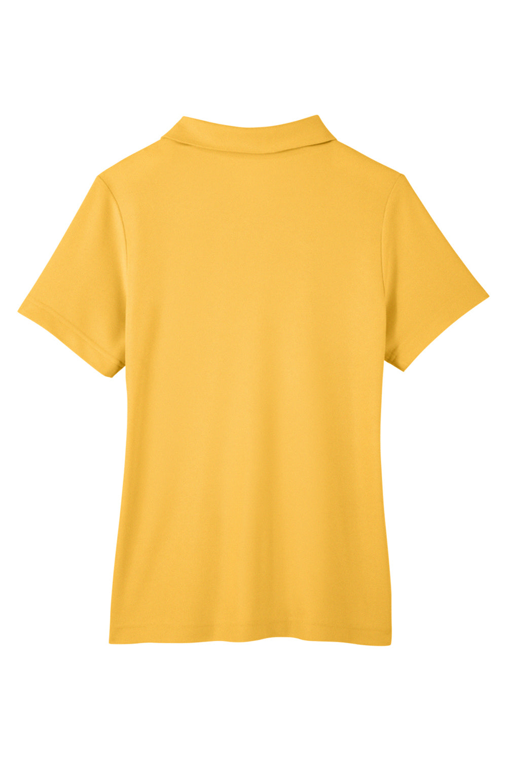Core 365 CE112W Womens Fusion ChromaSoft Performance Moisture Wicking Pique Short Sleeve Polo Shirt Campus Gold Flat Back