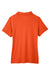 Core 365 CE112W Womens Fusion ChromaSoft Performance Moisture Wicking Pique Short Sleeve Polo Shirt Campus Orange Flat Back
