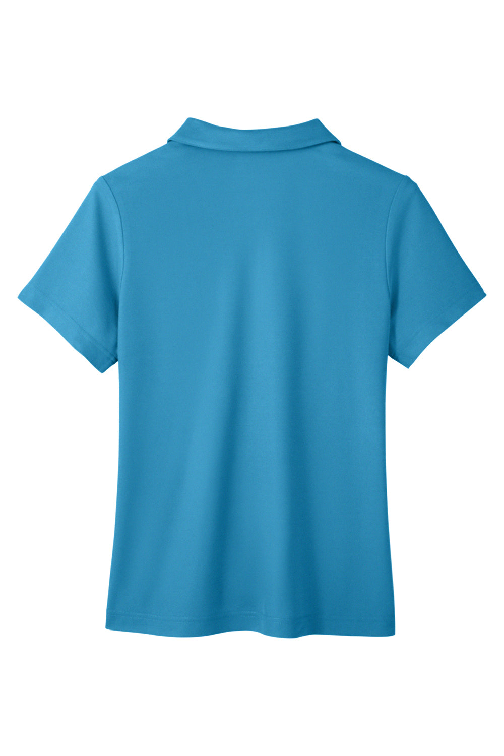 Core 365 CE112W Womens Fusion ChromaSoft Performance Moisture Wicking Pique Short Sleeve Polo Shirt Electric Blue Flat Back