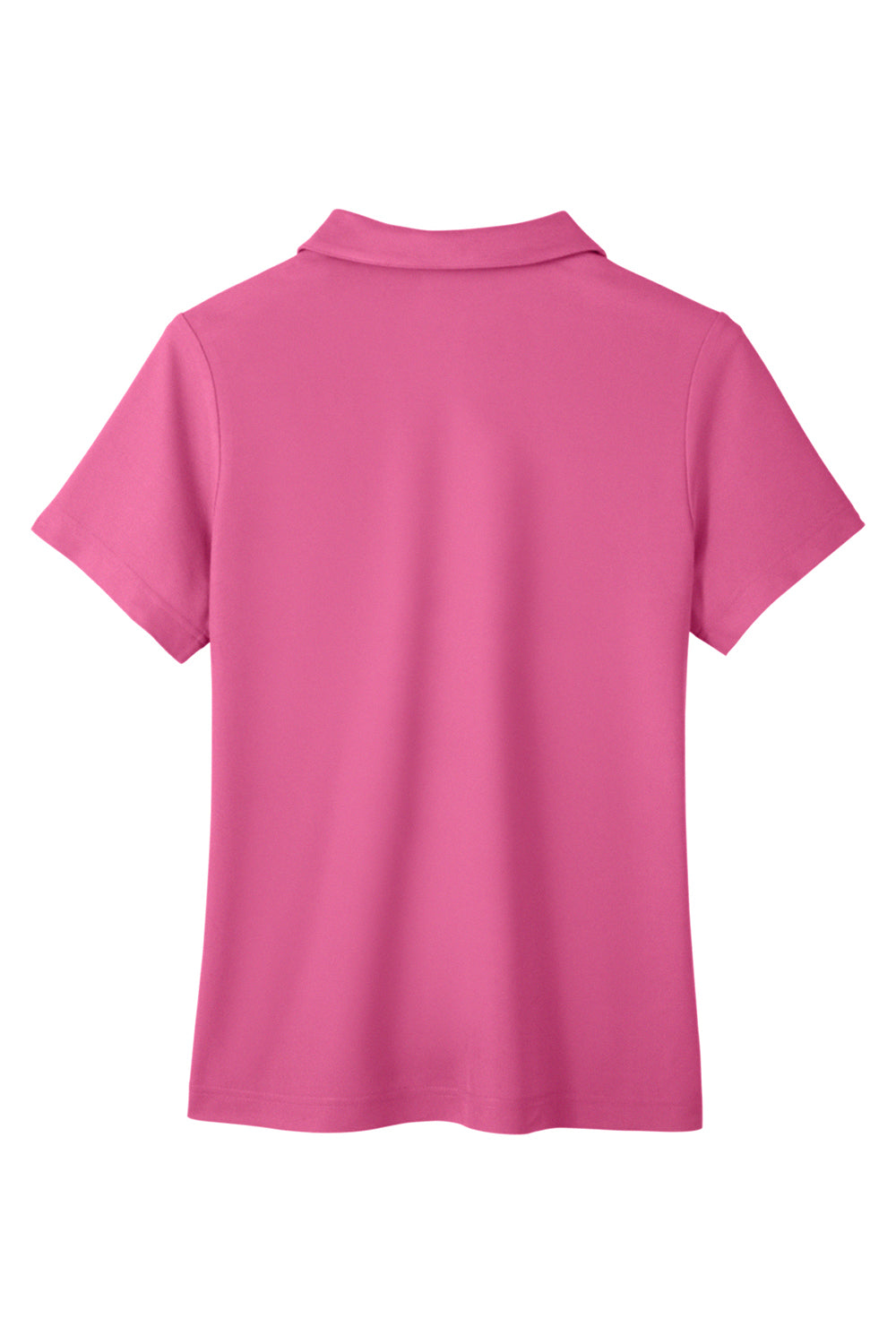 Core 365 CE112W Womens Fusion ChromaSoft Performance Moisture Wicking Pique Short Sleeve Polo Shirt Charity Pink Flat Back
