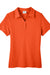 Core 365 CE112W Womens Fusion ChromaSoft Performance Moisture Wicking Pique Short Sleeve Polo Shirt Campus Orange Flat Front