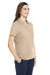 Core 365 CE112W Womens Fusion ChromaSoft Performance Moisture Wicking Pique Short Sleeve Polo Shirt Stone Model 3q