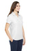 Core 365 CE112W Womens Fusion ChromaSoft Performance Moisture Wicking Pique Short Sleeve Polo Shirt White Model 3q