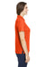 Core 365 CE112W Womens Fusion ChromaSoft Performance Moisture Wicking Pique Short Sleeve Polo Shirt Campus Orange Model Side