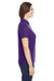 Core 365 CE112W Womens Fusion ChromaSoft Performance Moisture Wicking Pique Short Sleeve Polo Shirt Campus Purple Model Side