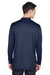 Core 365 CE401 Mens Kinetic Performance Moisture Wicking 1/4 Zip Sweatshirt Classic Navy Blue/Carbon Grey Model Back