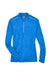 Core 365 CE401W Womens Kinetic Performance Moisture Wicking 1/4 Zip Sweatshirt True Royal Blue/Carbon Grey Flat Front