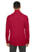 Core 365 CE405 Mens Fusion ChromaSoft Performance Moisture Wicking Pique 1/4 Zip Sweatshirt Classic Red Model Back