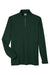 Core 365 CE405 Mens Fusion ChromaSoft Performance Moisture Wicking Pique 1/4 Zip Sweatshirt Forest Green Flat Front